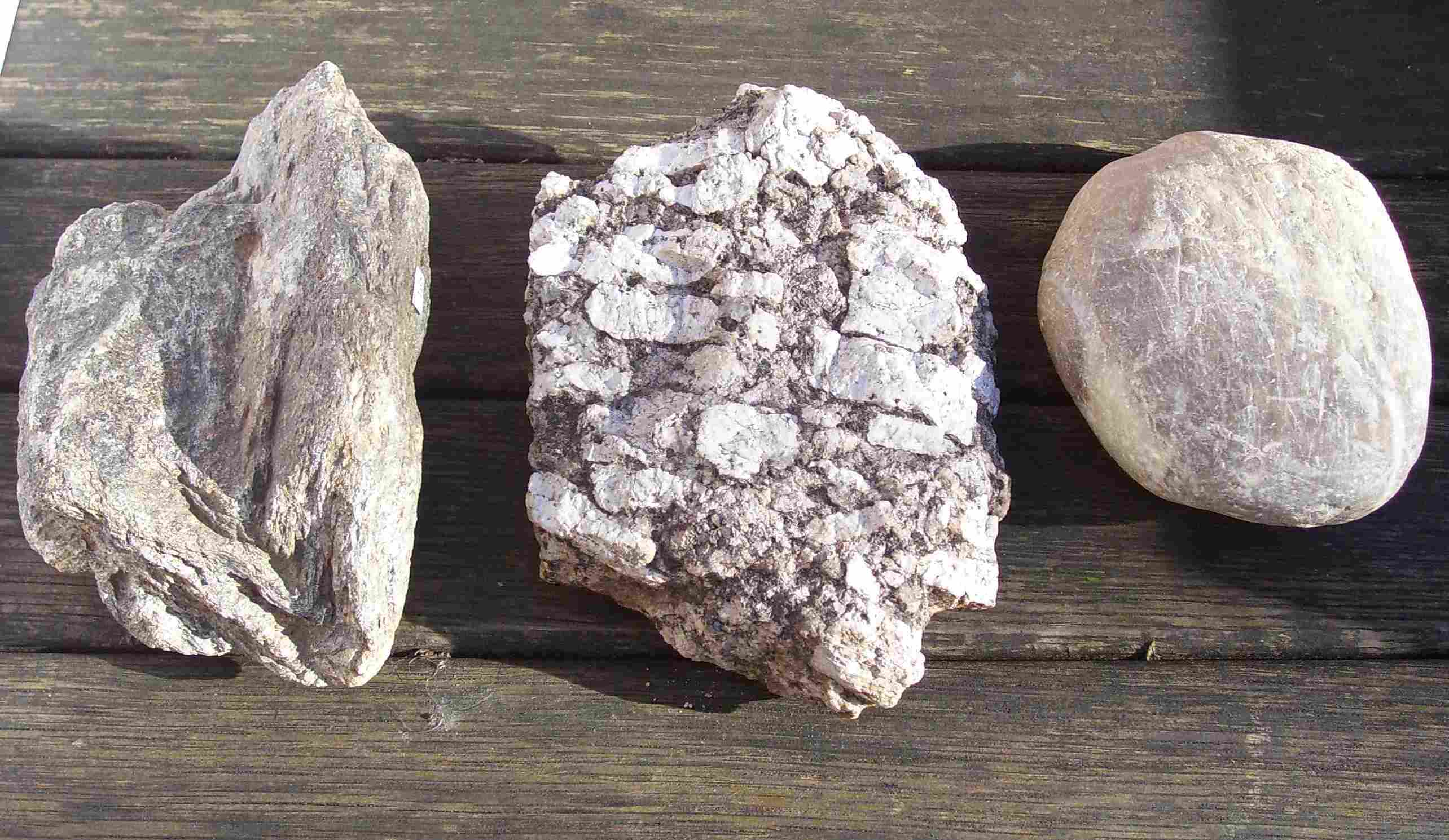 Granit und Kiesel